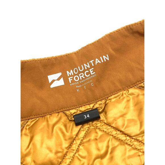 Mountain Force MF Womens Quilted Vest Size XS EU 34 Orange Full Zip - Picture 6 of 8